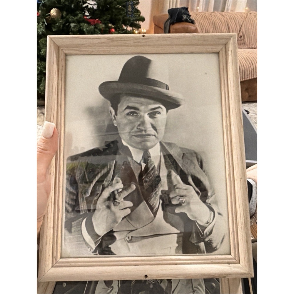 Edward G. Robinson Framed Portrait | Vintage Hollywood Movie Memorabilia‎